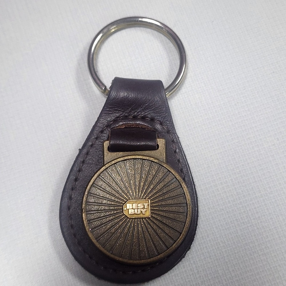 Vintage Beat Buy Brown Leather Token Keychain Vintage Key Ring